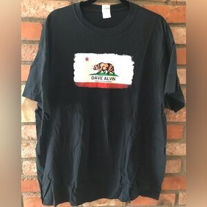 Dave Alvin King of California Republic black tour T-Shirt Men’s XL